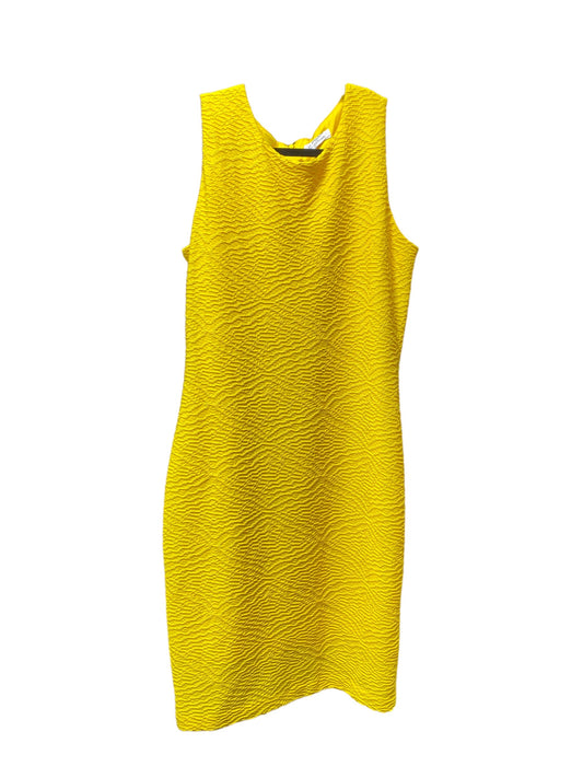 Yellow Dress Casual Short Calvin Klein, Size S