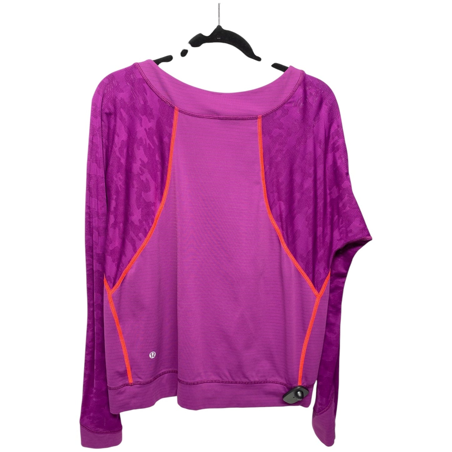 Athletic Top Long Sleeve Collar By Lululemon In Purple, Size: M