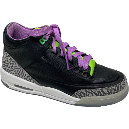 Shoes Sneakers By Jordan In Black & Purple, Size: 7