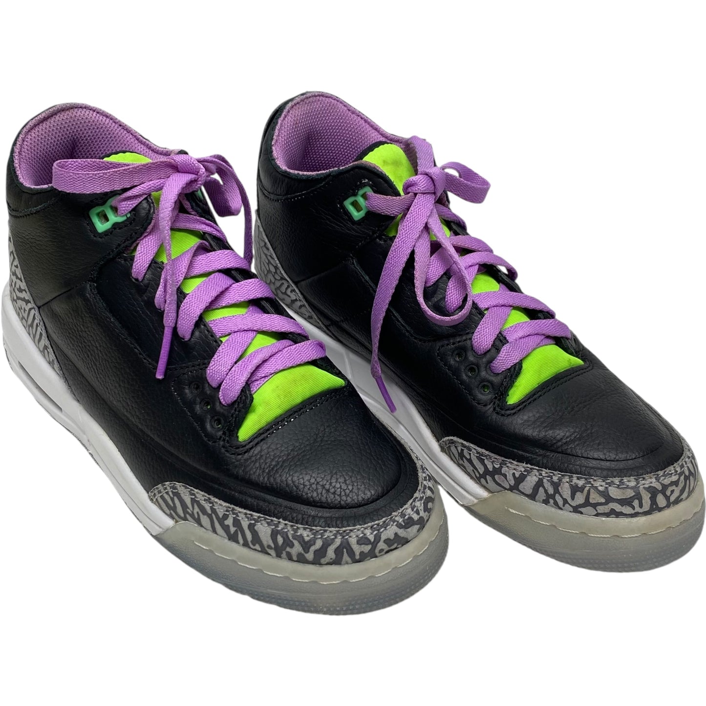 Shoes Sneakers By Jordan In Black & Purple, Size: 7