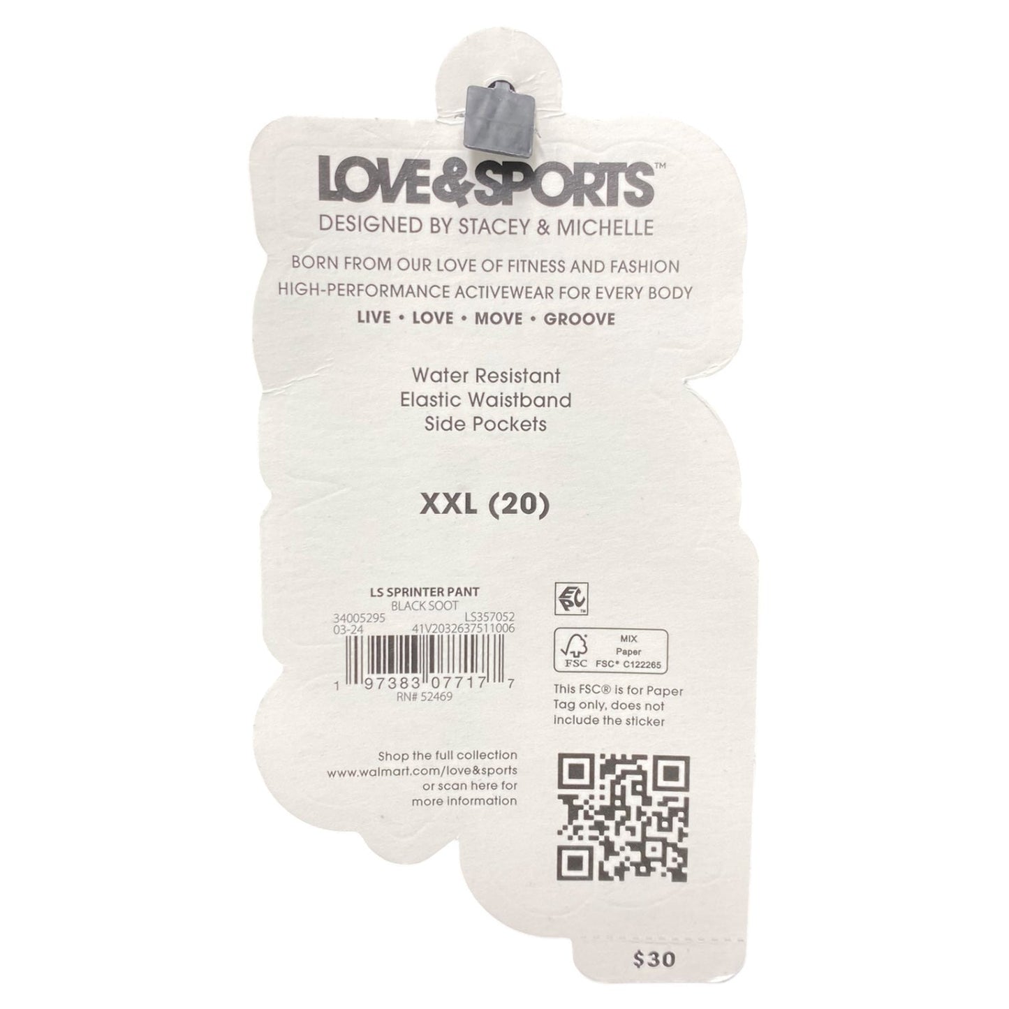 Pants Joggers By Love & Sports In Black, Size: 2x