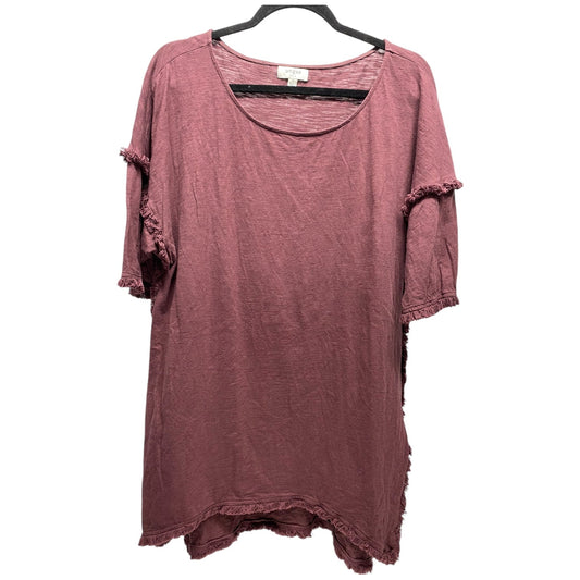 Top Short Sleeve By Umgee In Red, Size: M