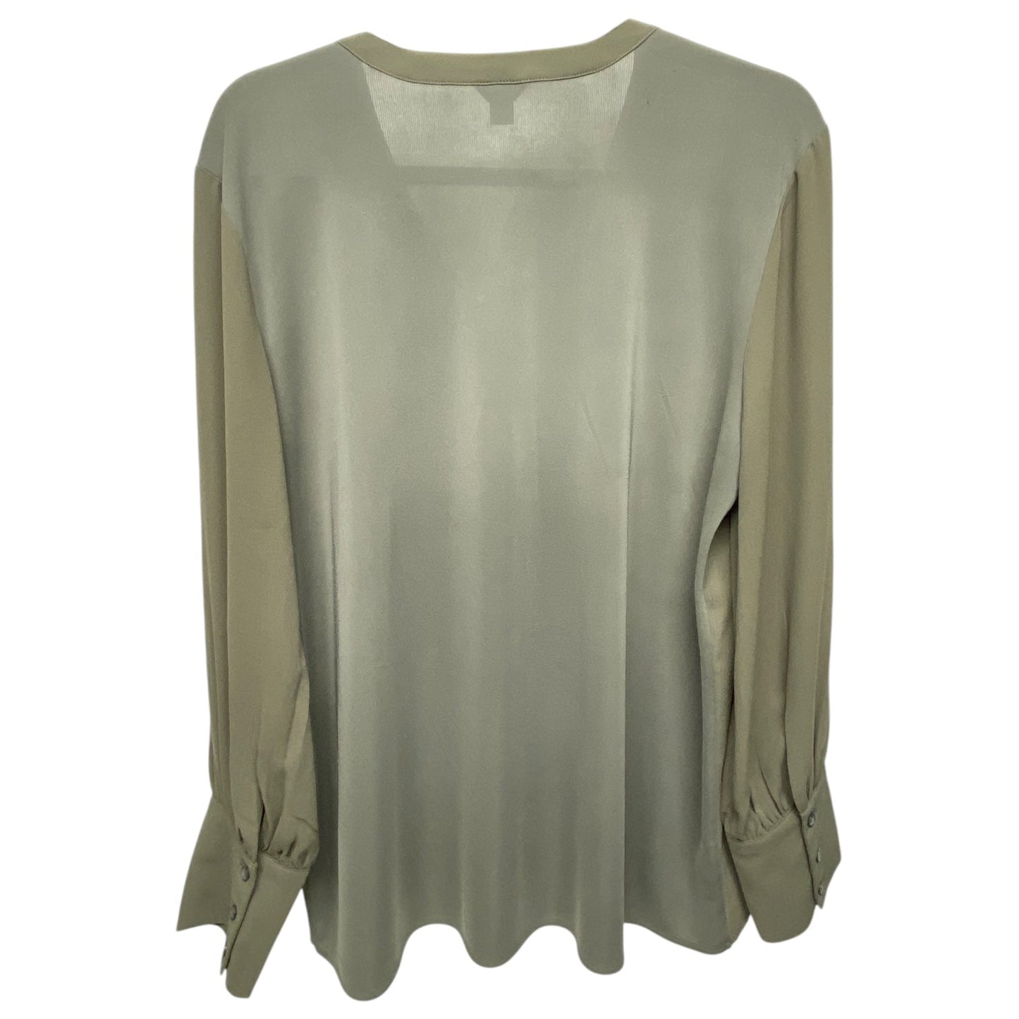 Top Long Sleeve By Ann Taylor In Taupe, Size: L