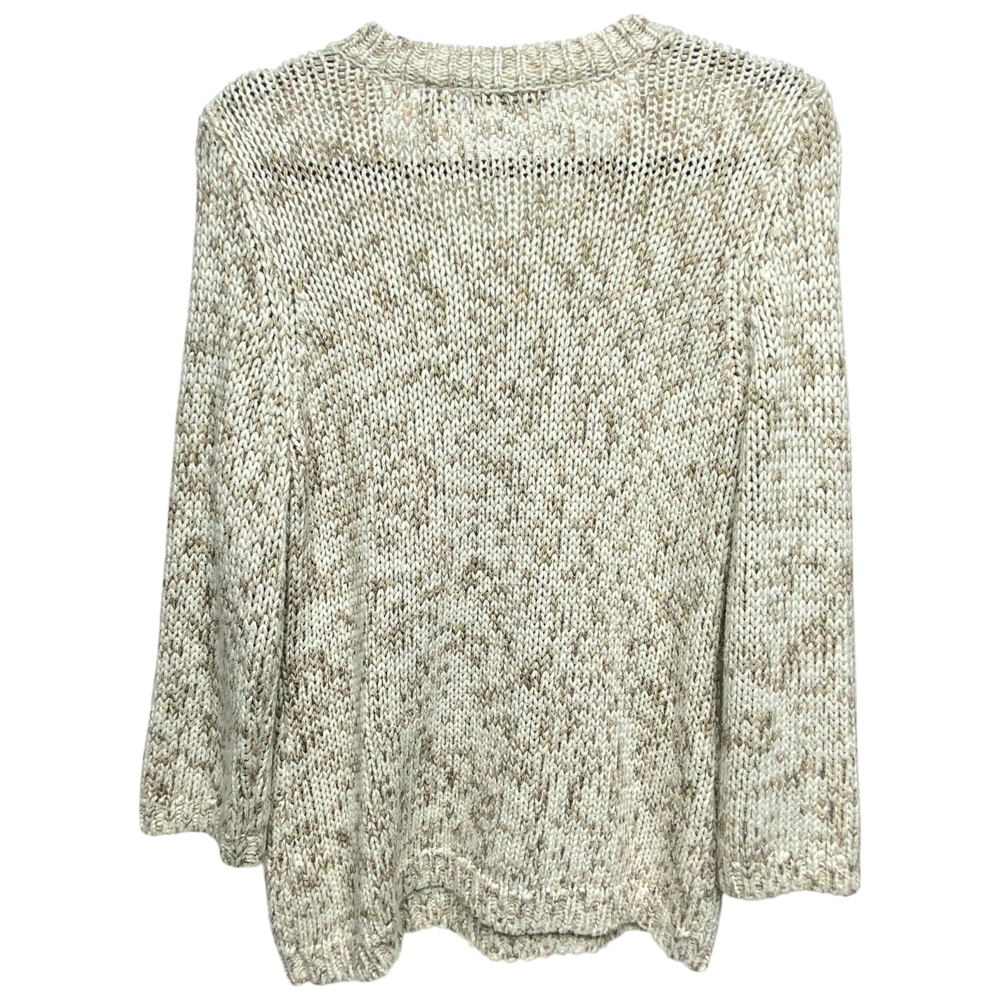 Sweater By Liz Claiborne In Beige, Size: L