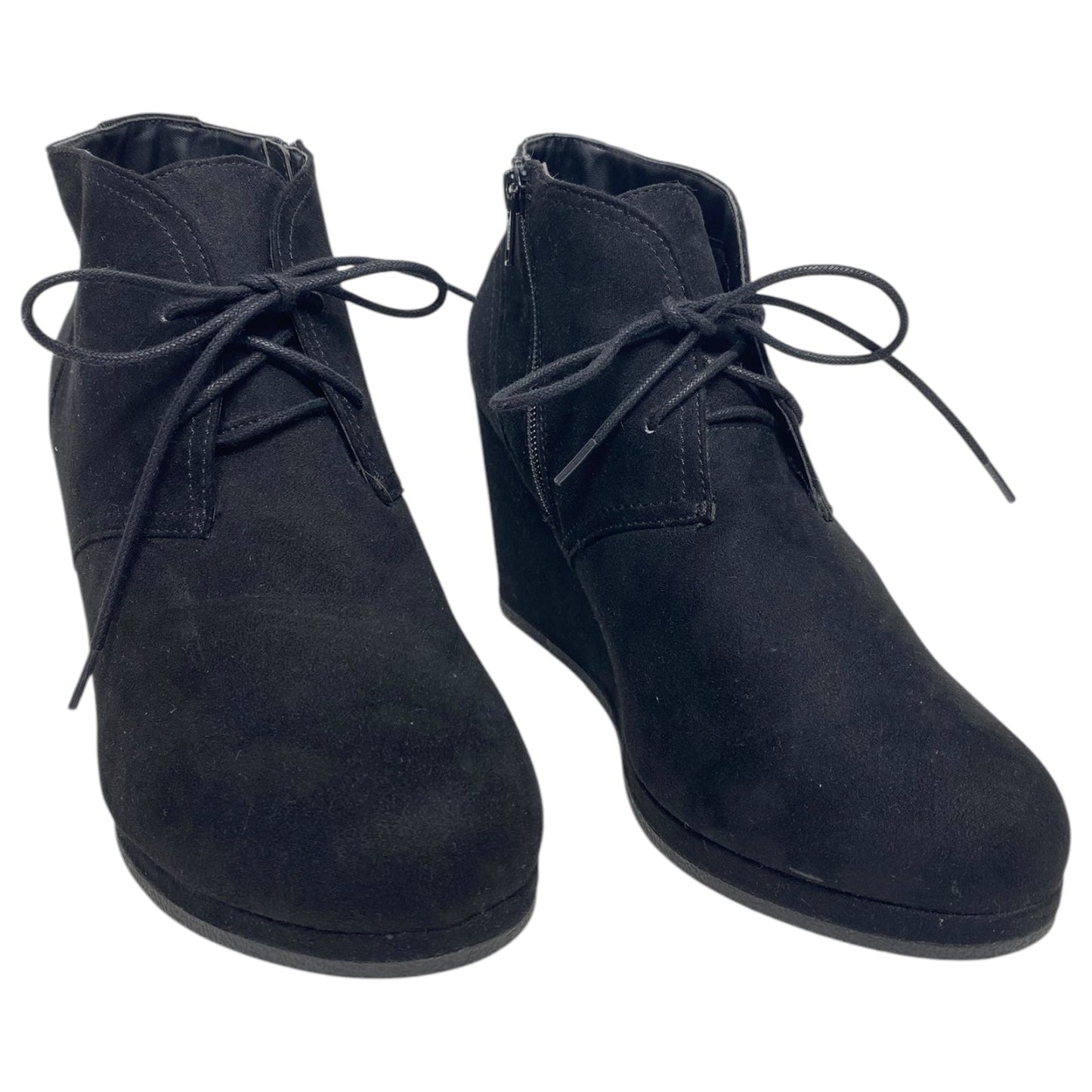 Boots Ankle Heels By Universal Thread In Black, Size: 9.5