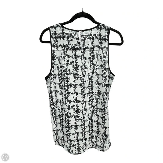 Top Sleeveless By Violet And Claire In Black & White, Size: L