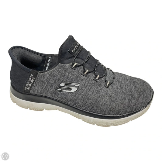 Shoes Athletic By Skechers In Black & Grey, Size: 6.5