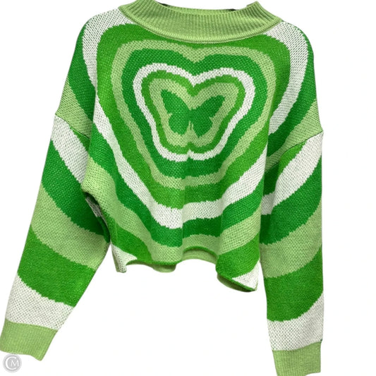 Sweater By Divided In Green & White, Size: M