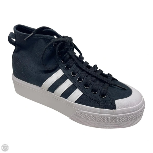 Shoes Sneakers Platform By Adidas In Black & White, Size: 8.5