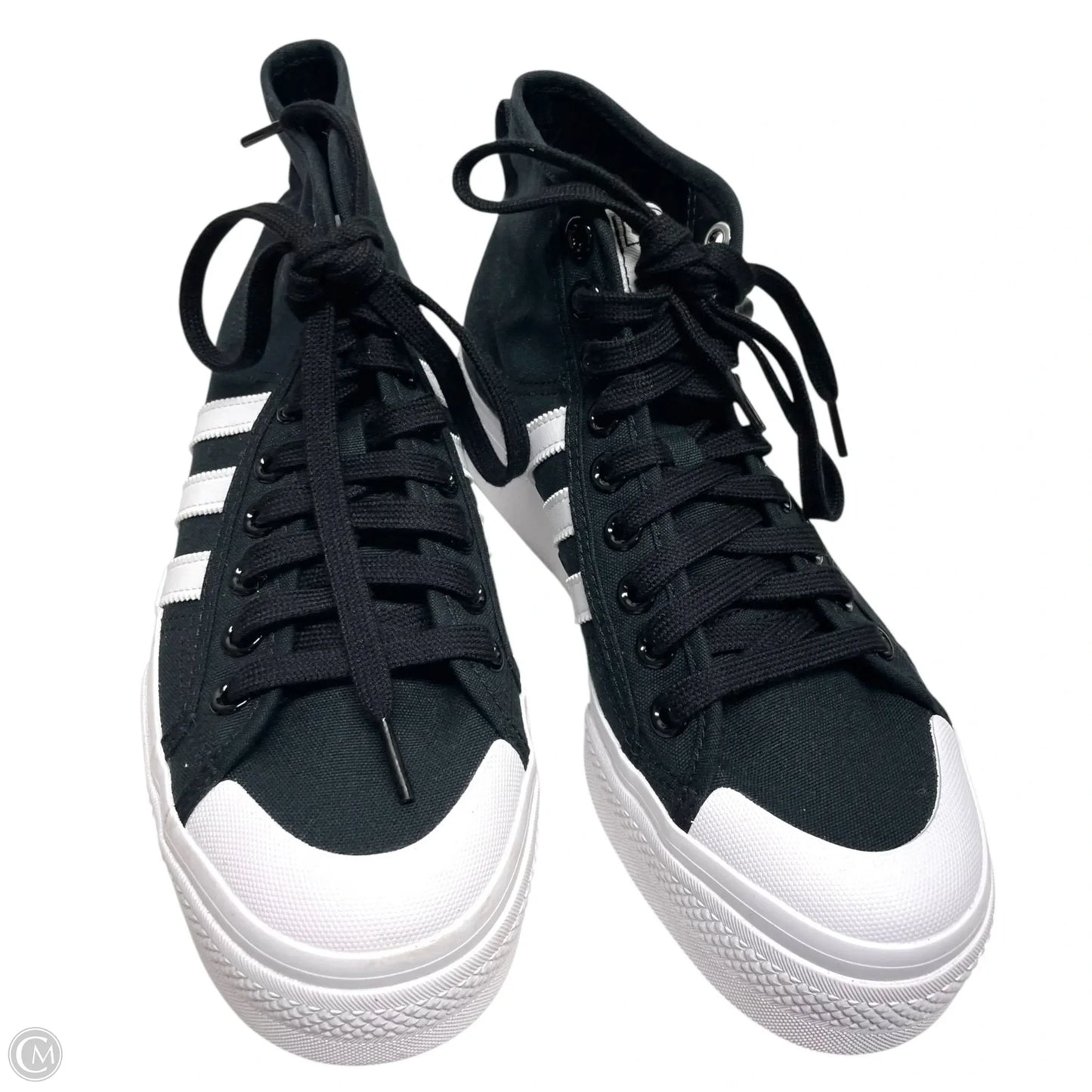 Shoes Sneakers Platform By Adidas In Black & White, Size: 8.5