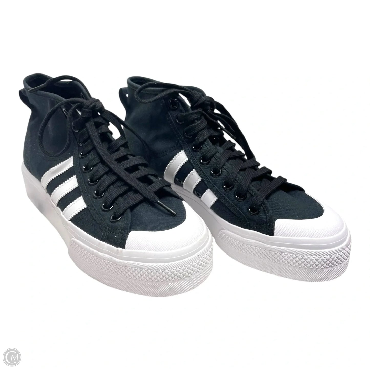 Shoes Sneakers Platform By Adidas In Black & White, Size: 8.5