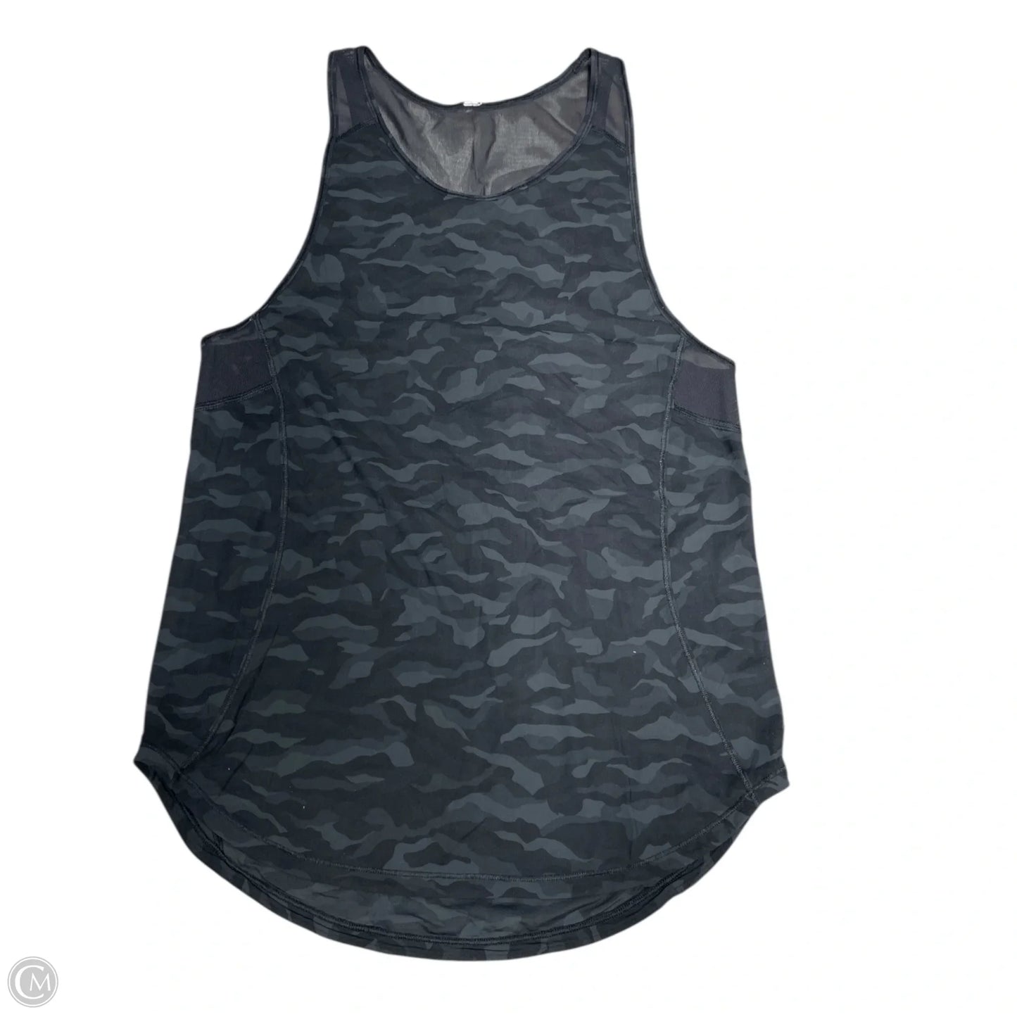 Athletic Tank Top By Lululemon In Black & Grey, Size: Xs