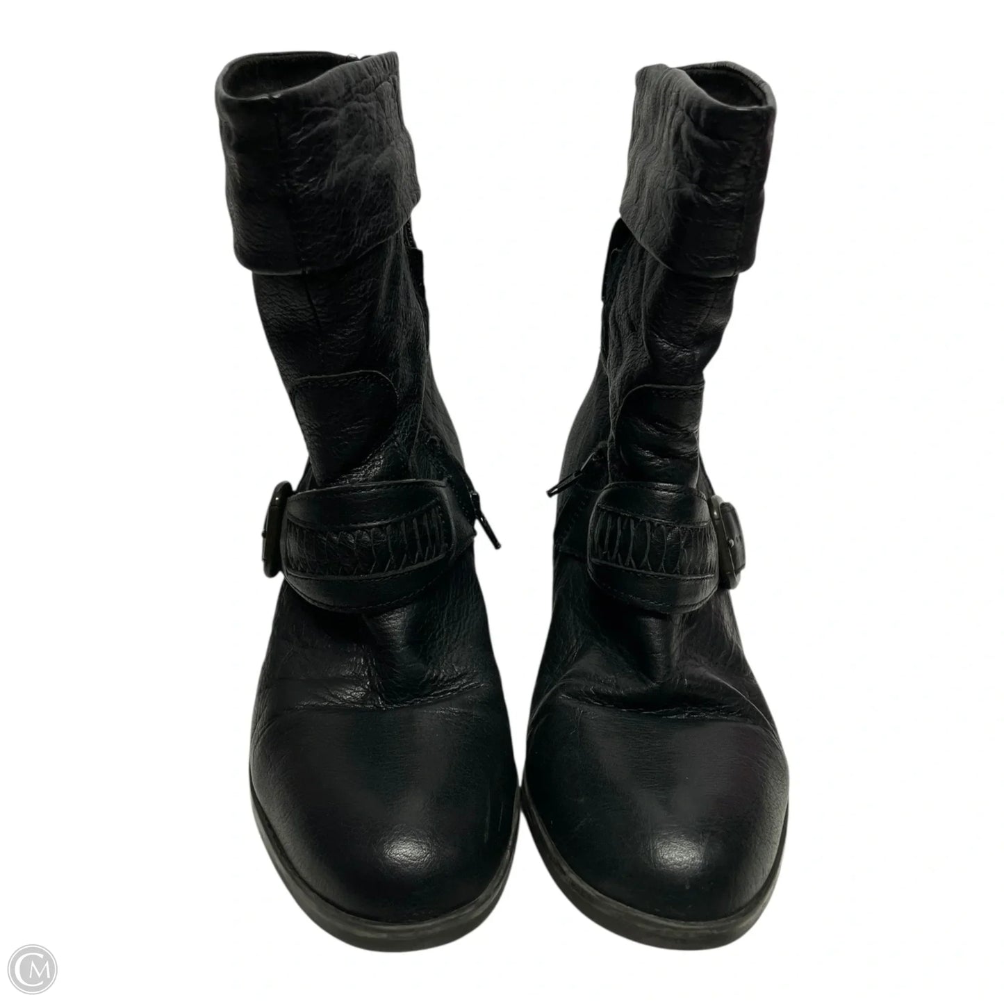 Boots Mid-calf Heels By Clarks In Black, Size: 5.5