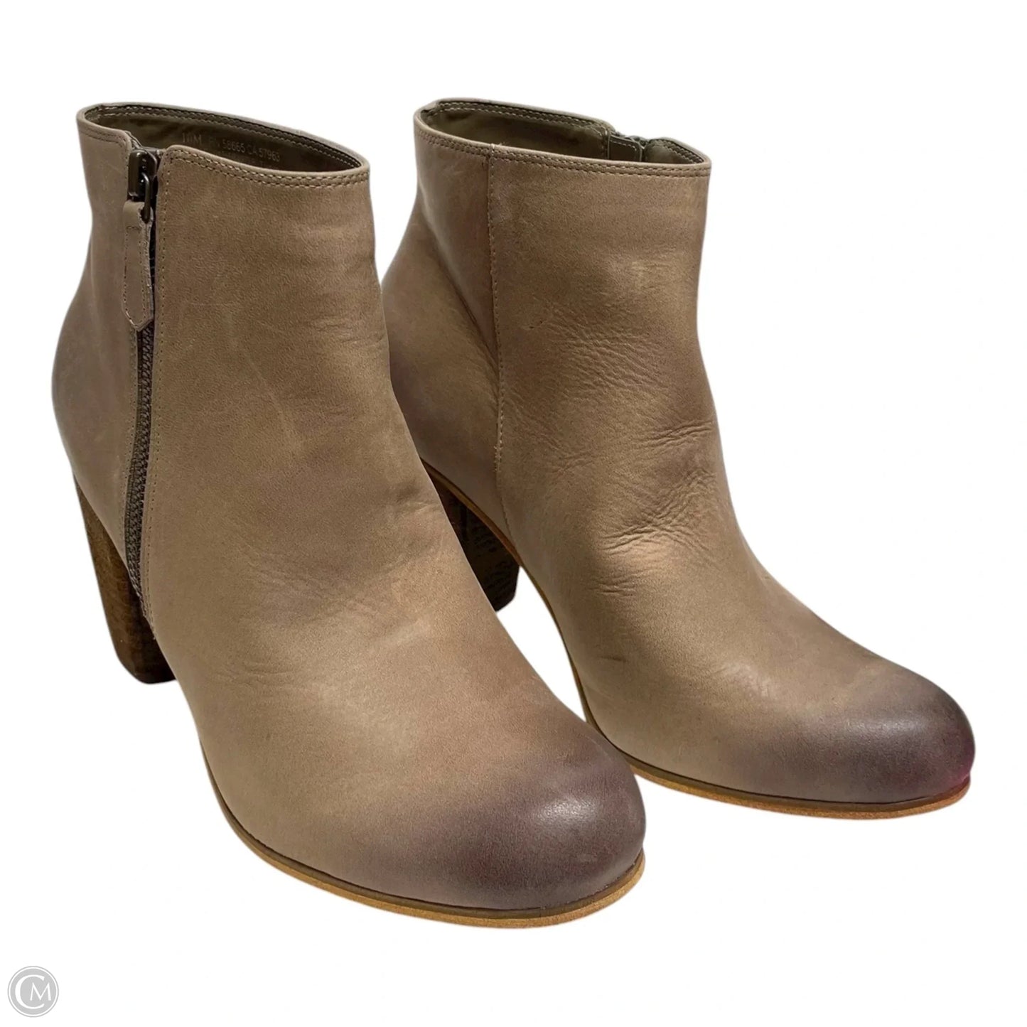 Boots Ankle Heels By Bp In Taupe, Size: 10