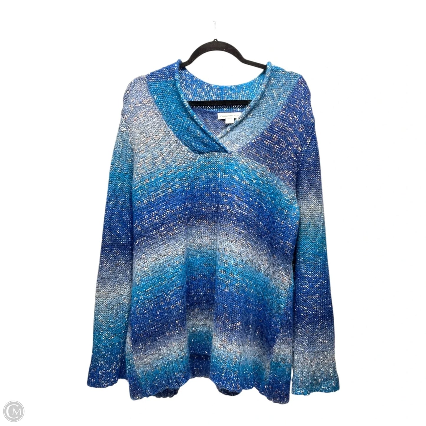 Sweater By Coldwater Creek In Blue, Size: 2x