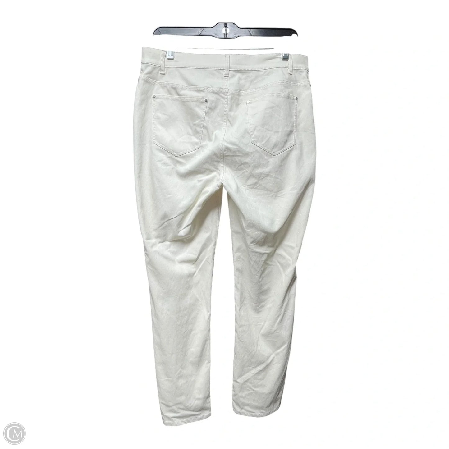 Pants Designer By Lafayette 148 In Ivory, Size: 10