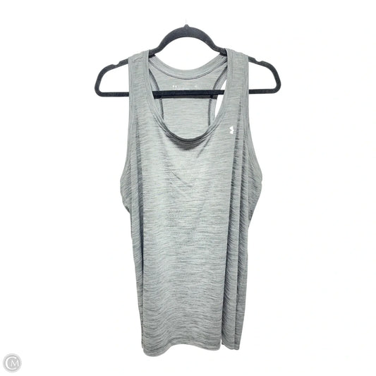 Athletic Tank Top By Under Armour In Grey, Size: 1x