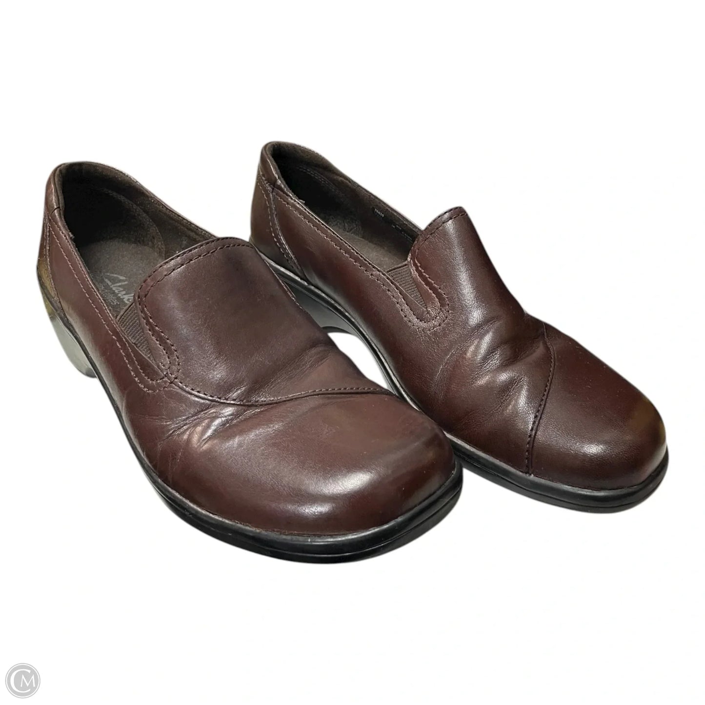 Shoes Flats By Clarks In Brown, Size: 8