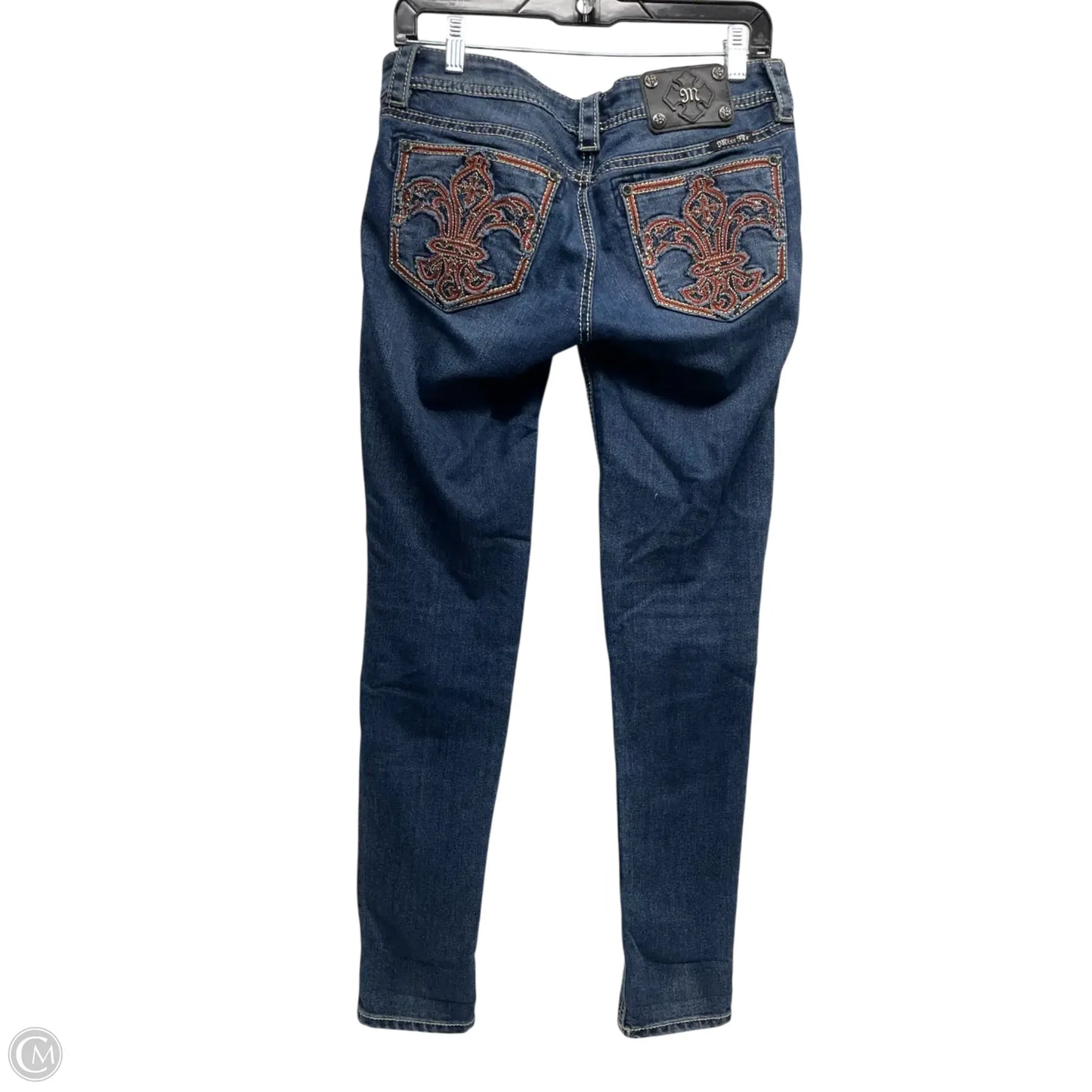 Jeans Skinny By Miss Me In Blue Denim, Size: 4