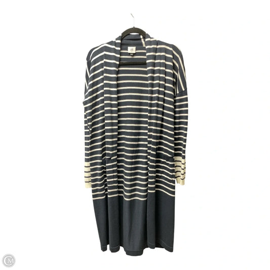 Sweater Cardigan By Cabi In Striped Pattern, Size: S