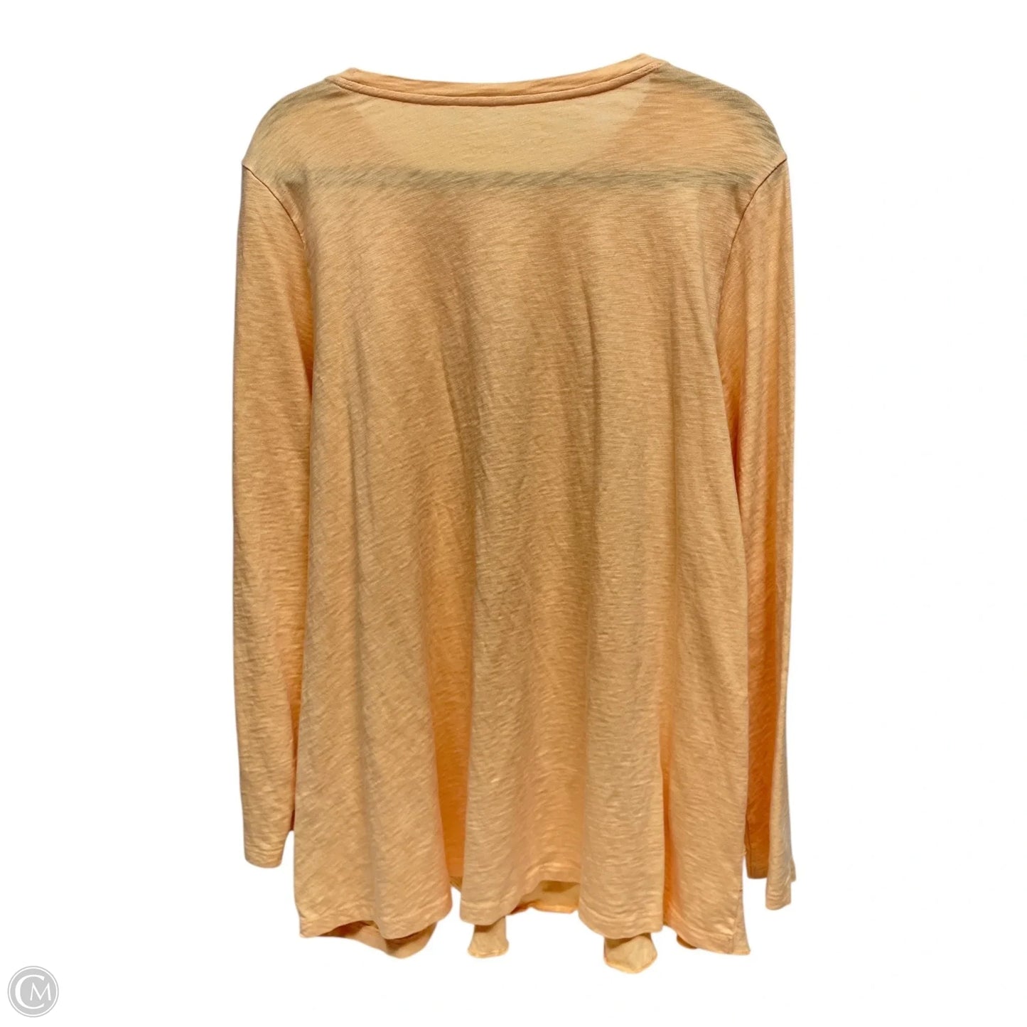 Top Long Sleeve By Soft Surroundings In Peach, Size: Xl