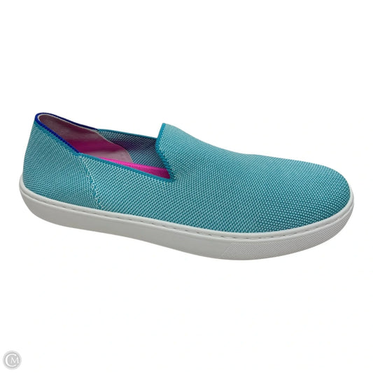 Shoes Sneakers By Rothys In Aqua, Size: 10