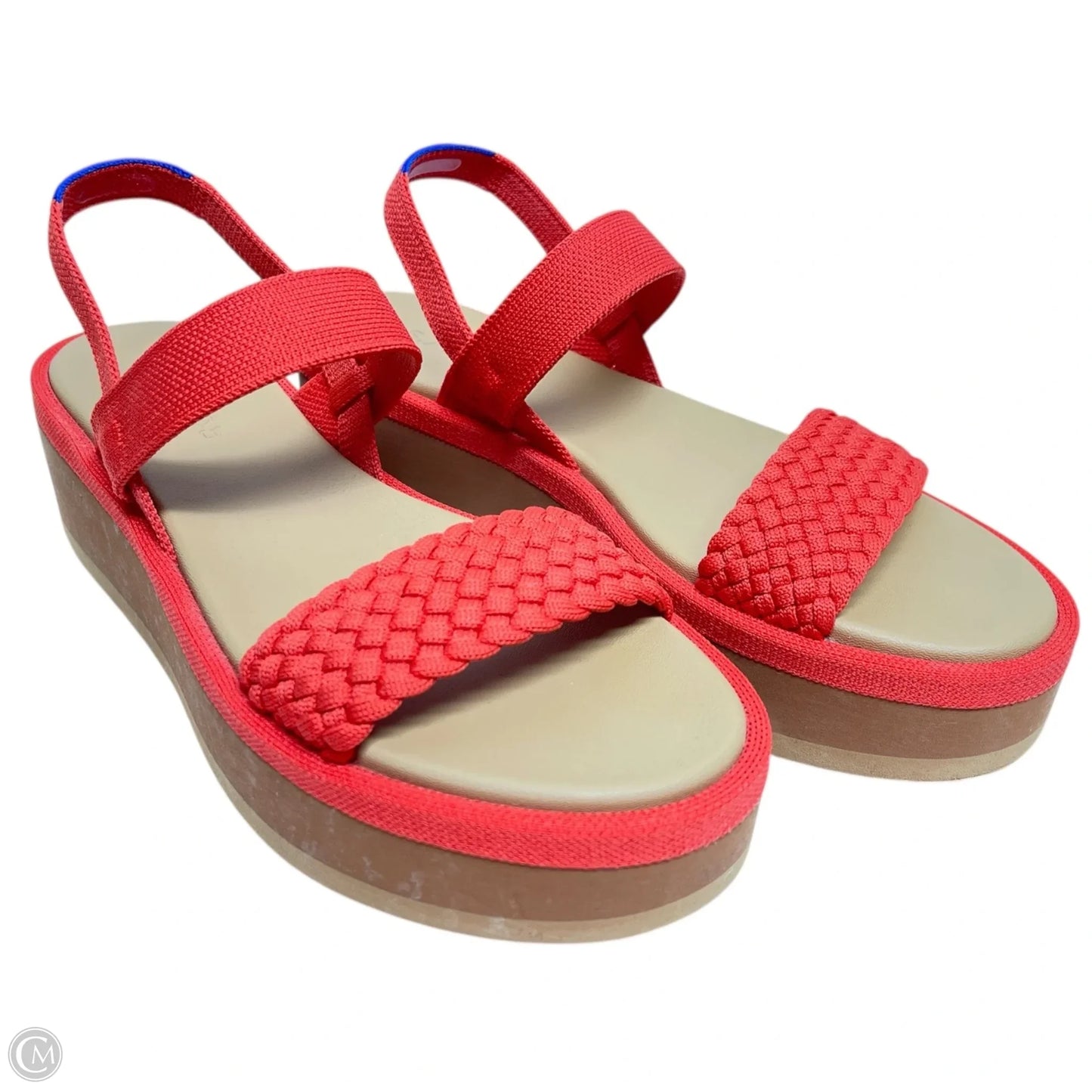 Sandals Heels Wedge By Rothys In Orange, Size: 9