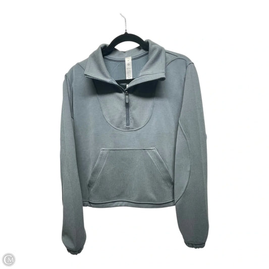 Athletic Jacket By Lululemon In Grey, Size: 10