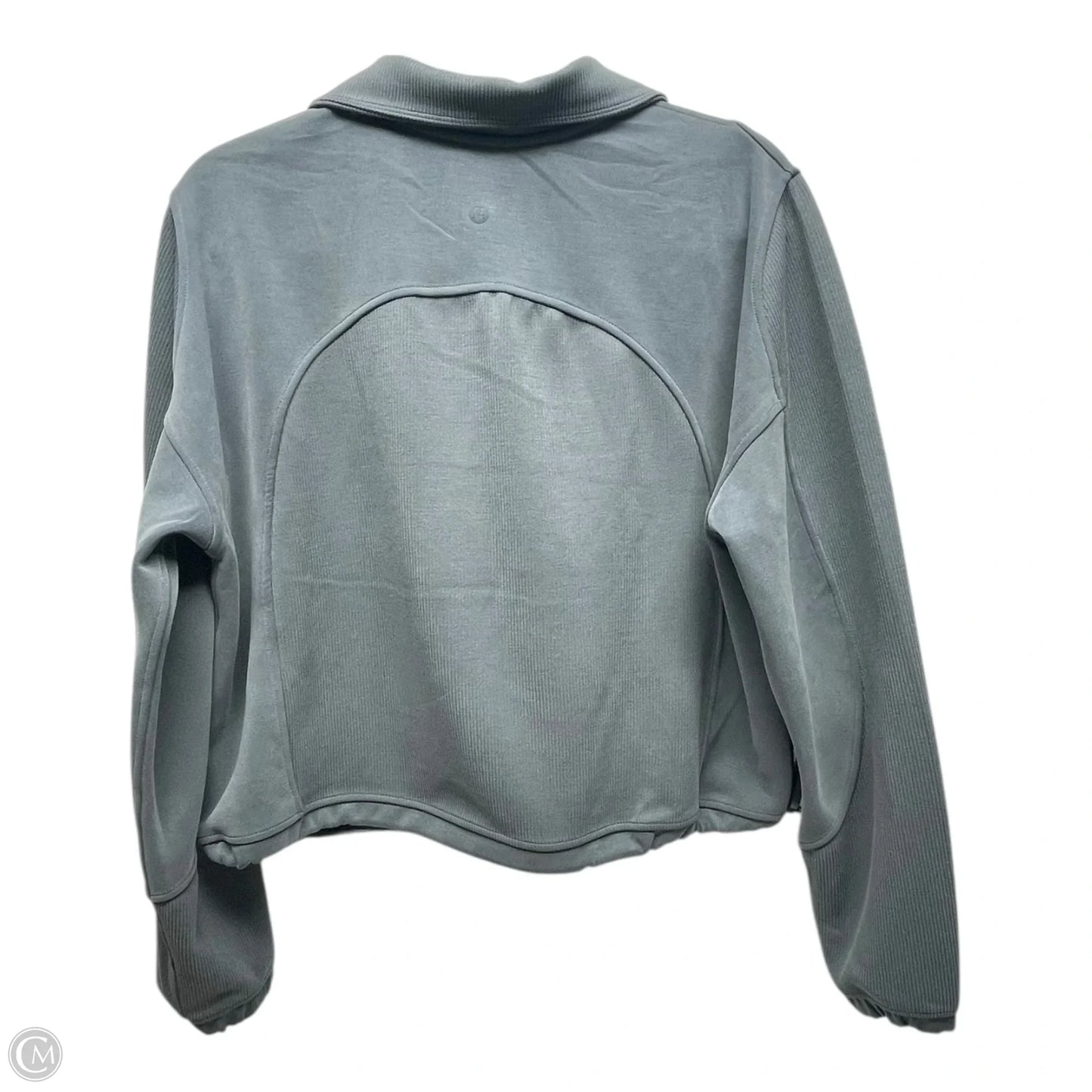 Athletic Jacket By Lululemon In Grey, Size: 10