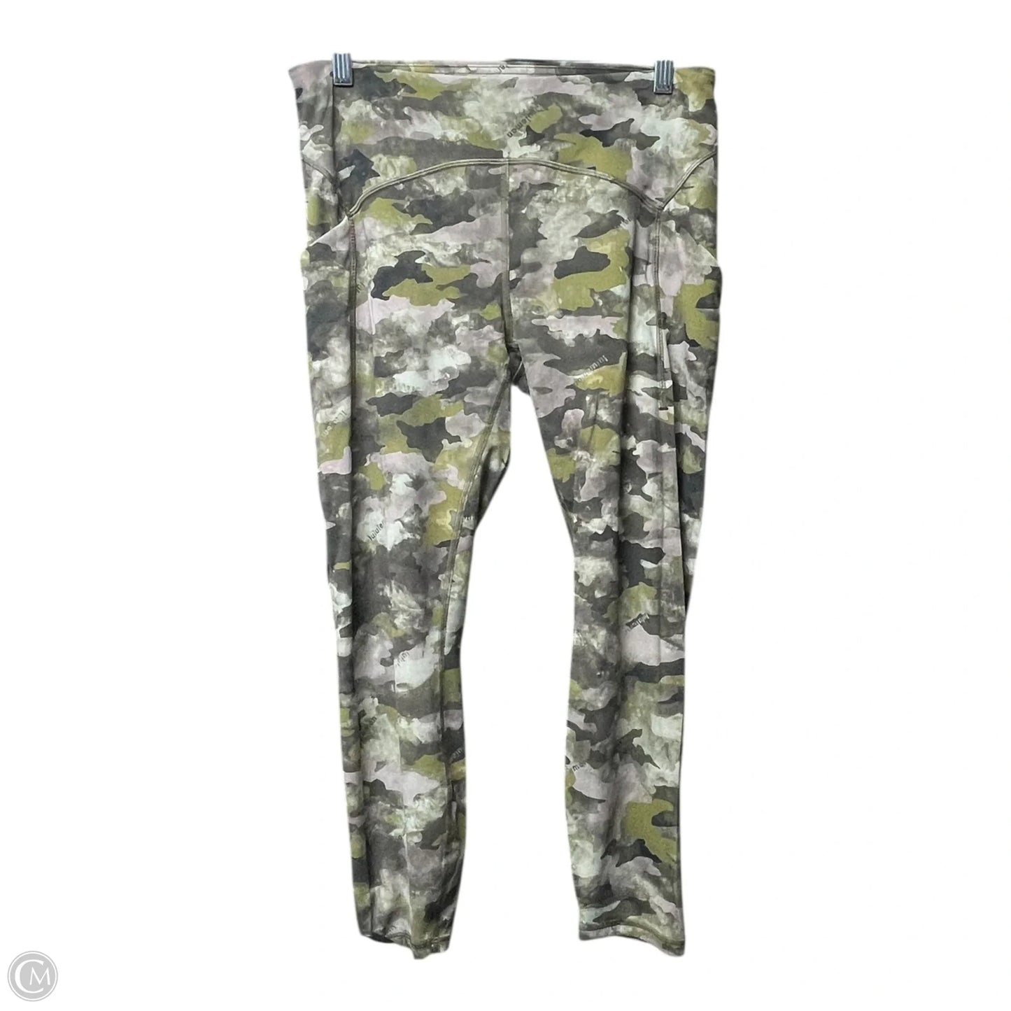 Athletic Leggings By Lululemon In Camouflage Print, Size: 10