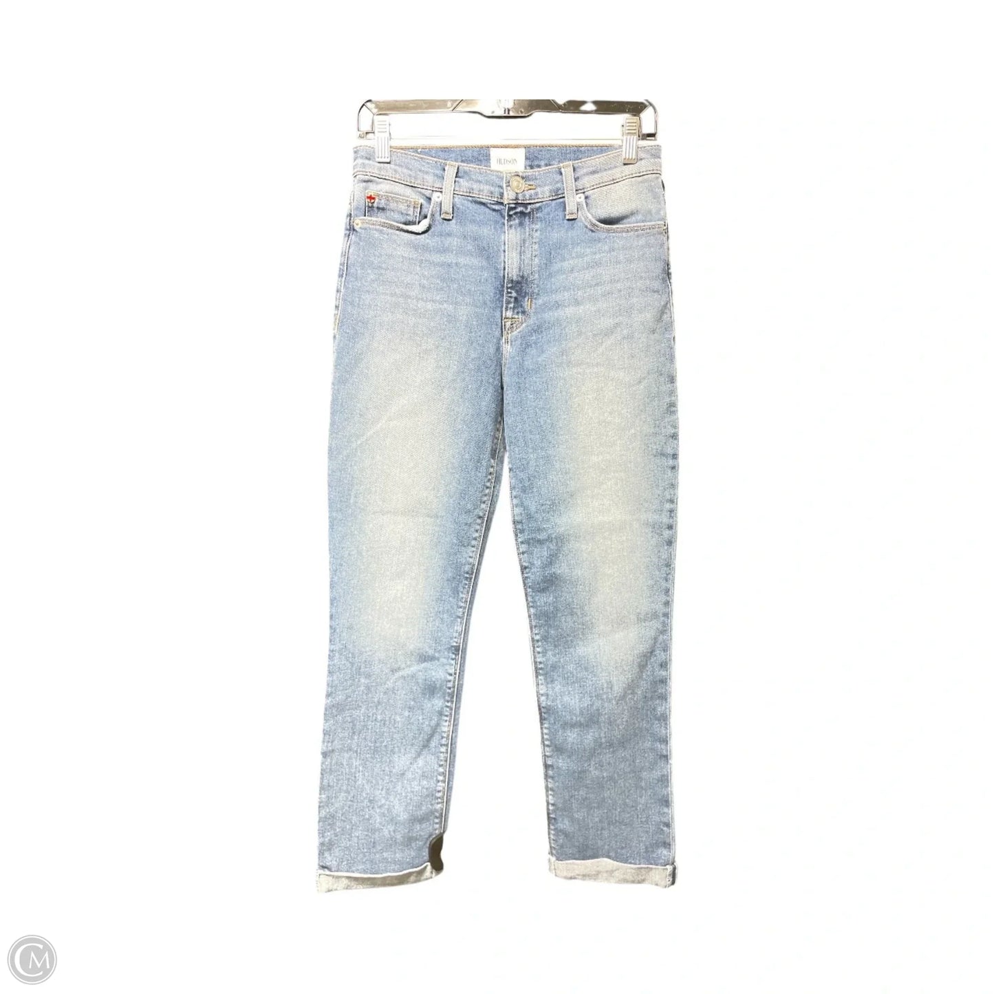Jeans Straight By Hudson In Blue Denim, Size: 6