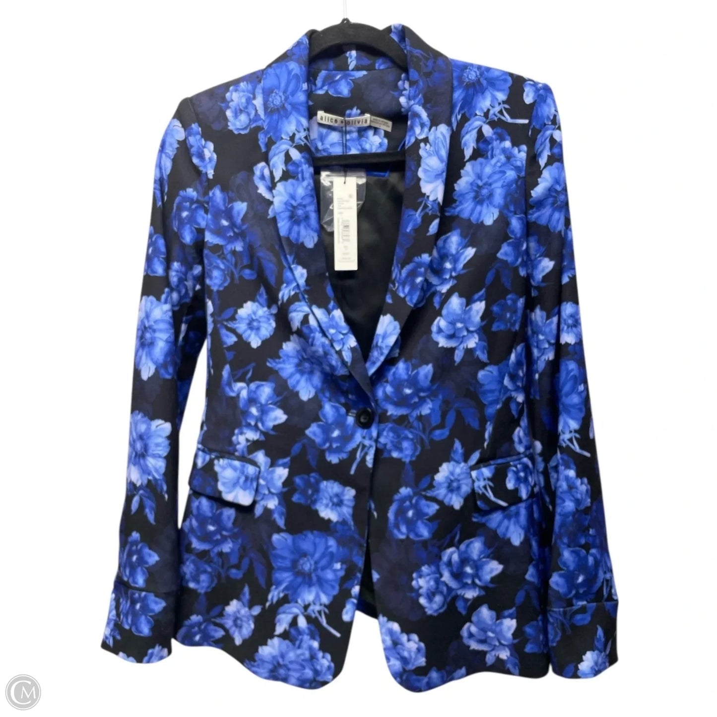 Blazer Designer By Alice + Olivia In Floral Print, Size: 4