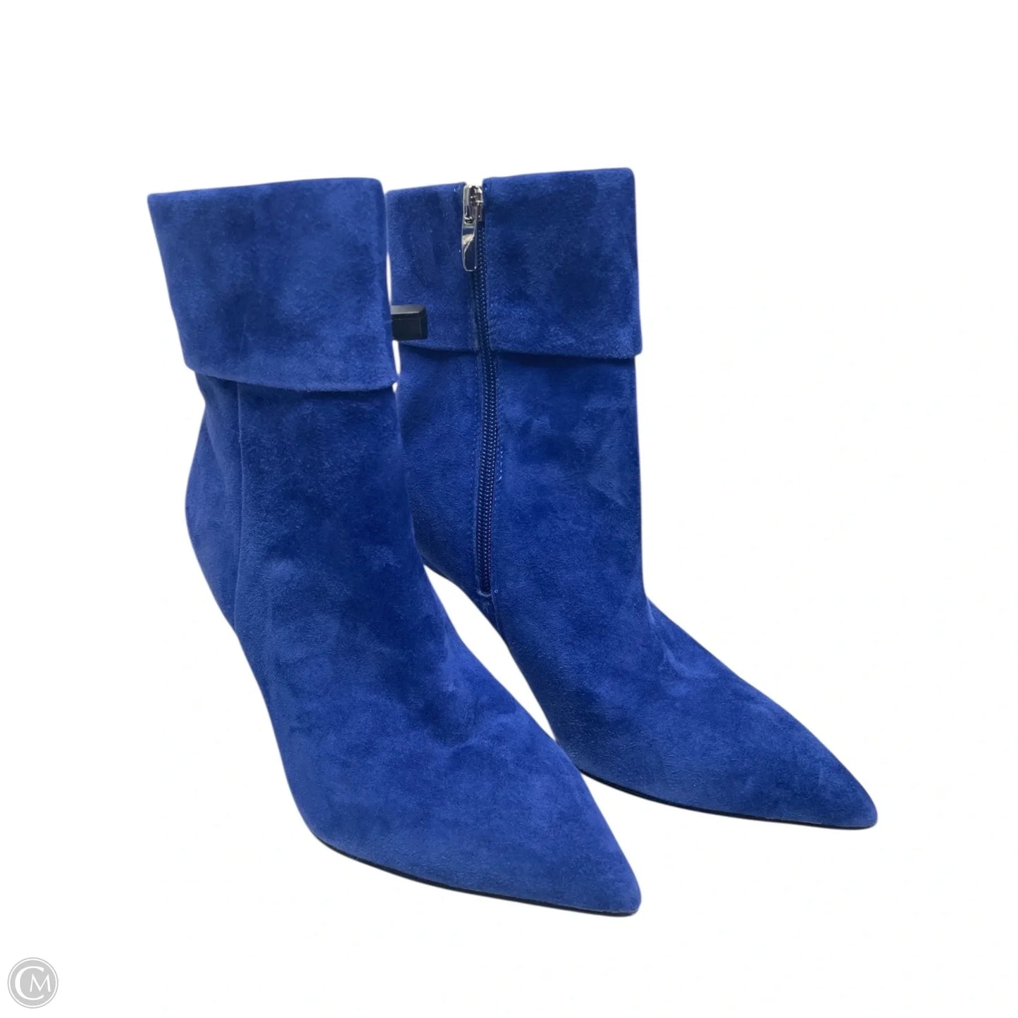 Boots Ankle Heels By Nine West In Blue, Size: 6.5