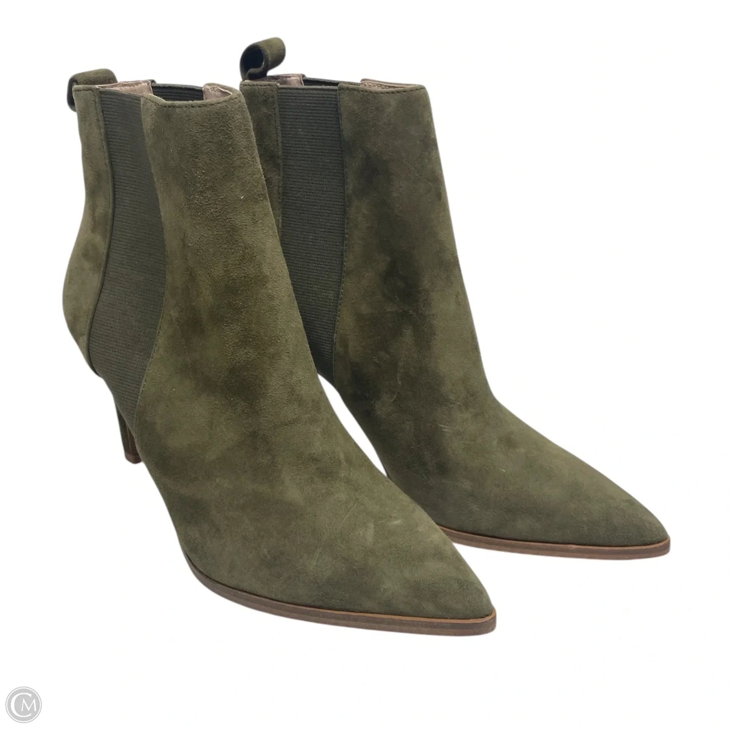 Boots Ankle Heels By 42 GOLD In Green, Size: 6.5