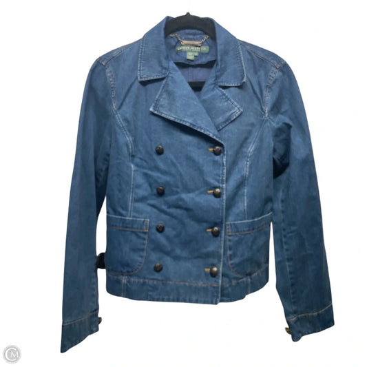 Jacket Denim By Lauren By Ralph Lauren In Blue Denim, Size: M