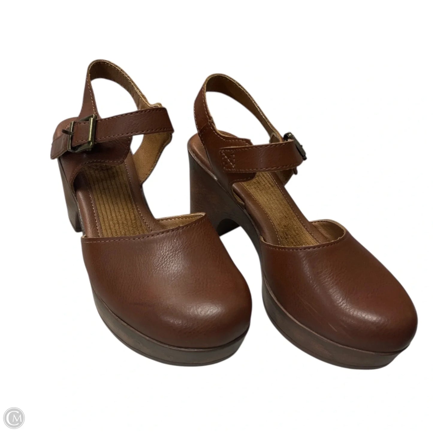 Shoes Heels Block By Boc In Brown, Size: 6