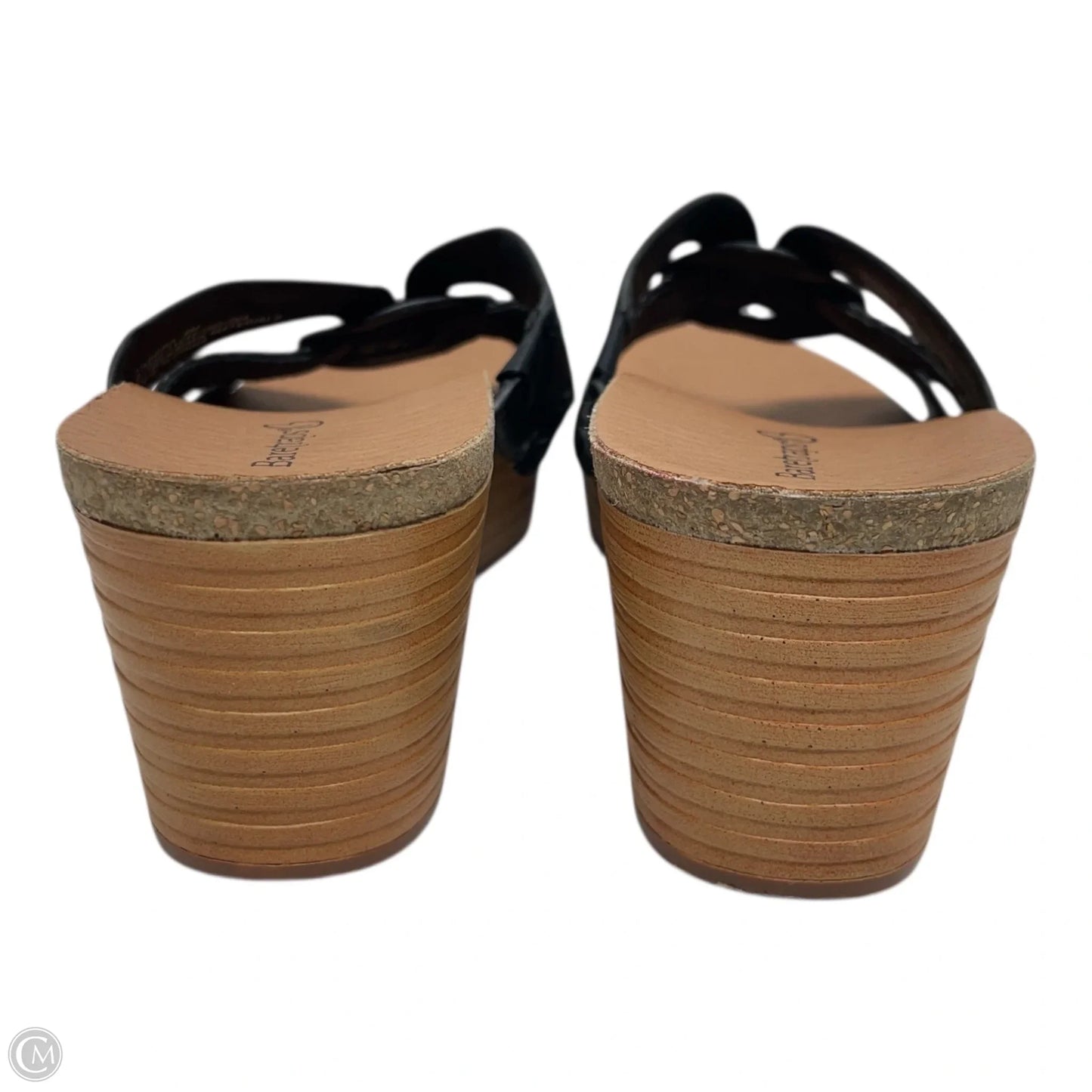 Sandals Heels Wedge By Bare Traps In Black, Size: 8