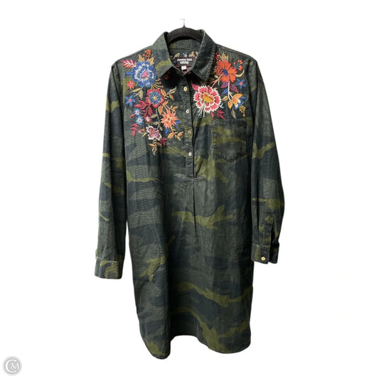 Dress Casual Short By Johnny Was In Camouflage Print, Size: M