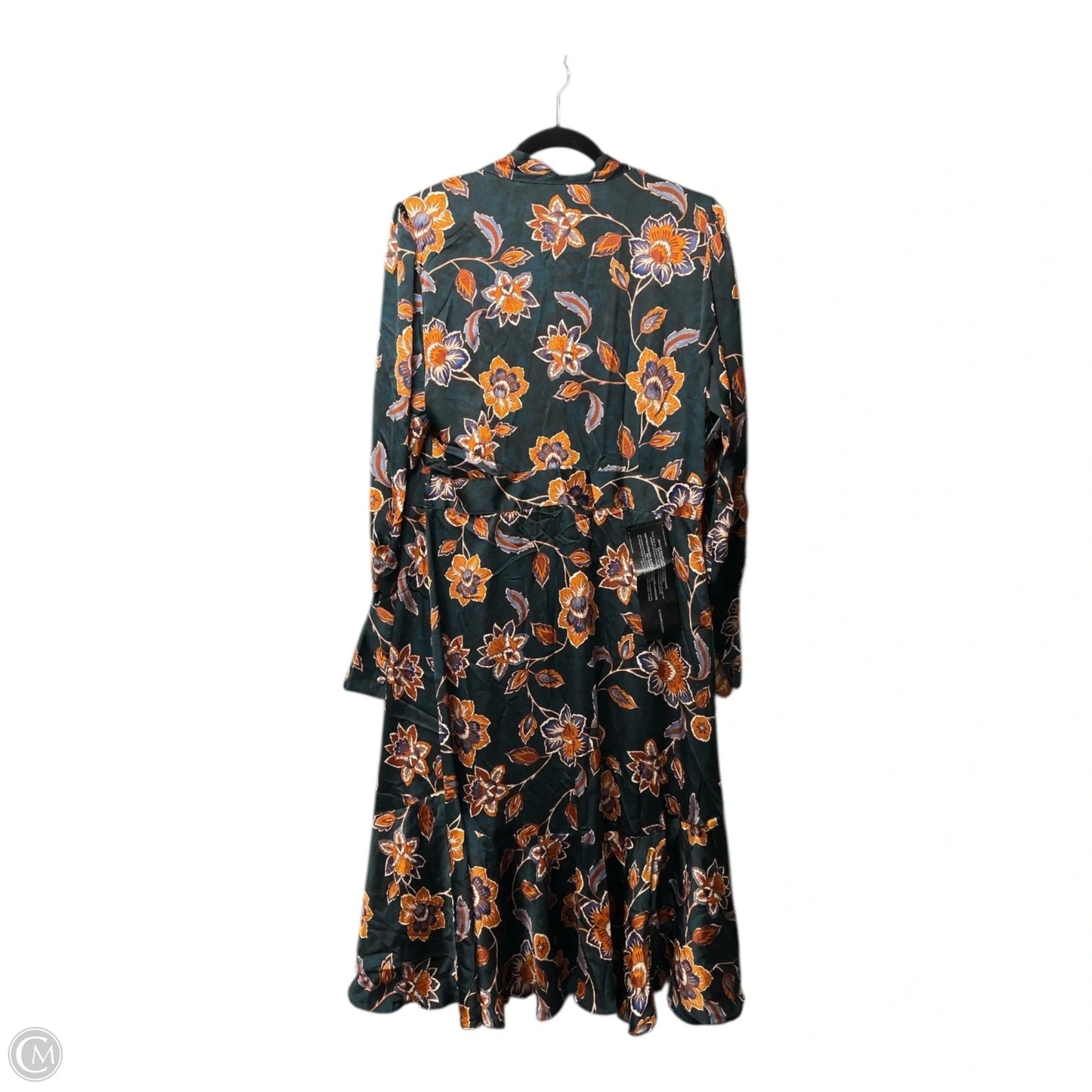 Dress Casual Midi By Banana Republic In Teal, Size: L