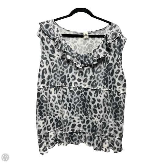 Top Sleeveless By Sew In Love In Animal Print, Size: 3x