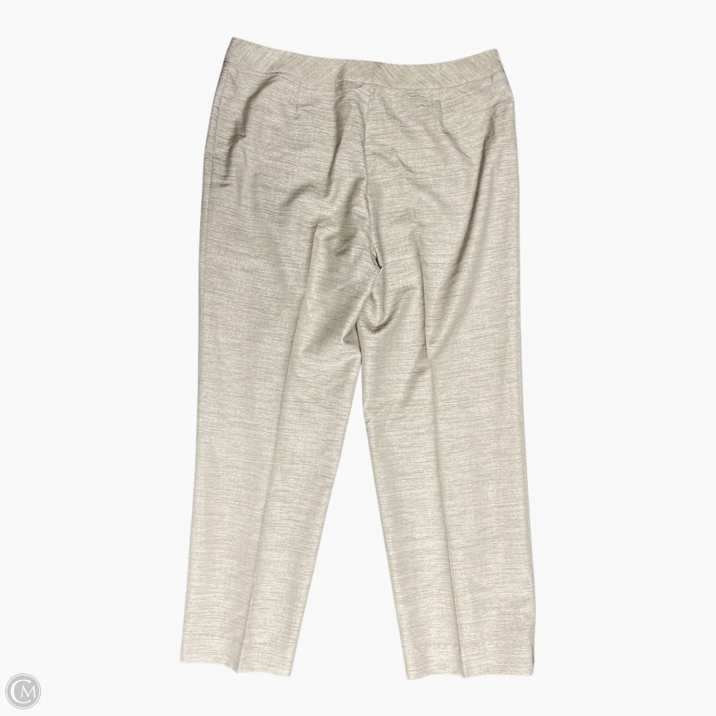 Pants Designer By Lafayette 148 In Cream & Tan, Size: 16