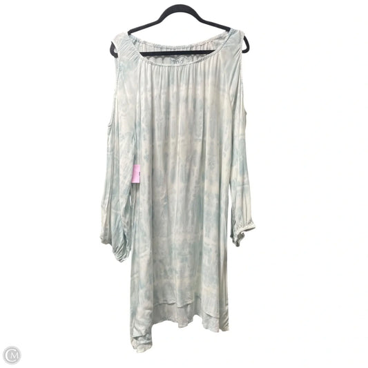 Tunic Designer By Johnny Was In Green & White, Size: Xl