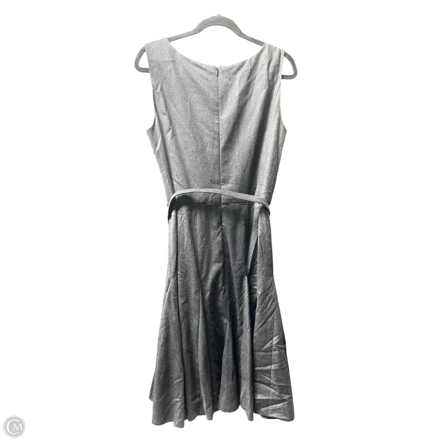 Dress Luxury Designer By Oscar De La Renta In Grey, Size: 12