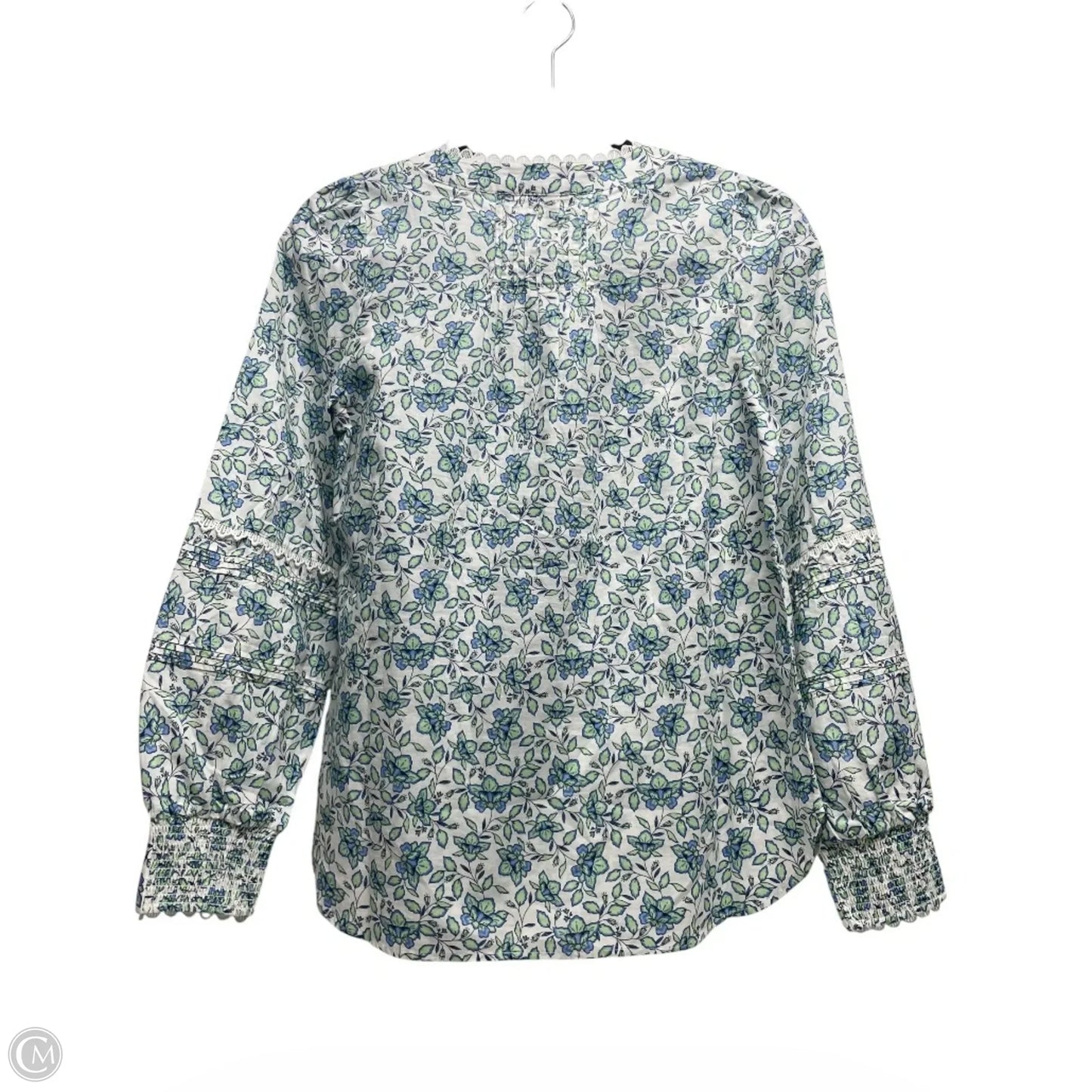 Top Long Sleeve By Talbots In Floral Print, Size: Xs