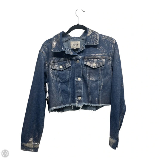 Jacket Denim By Steve Madden In Blue Denim, Size: S