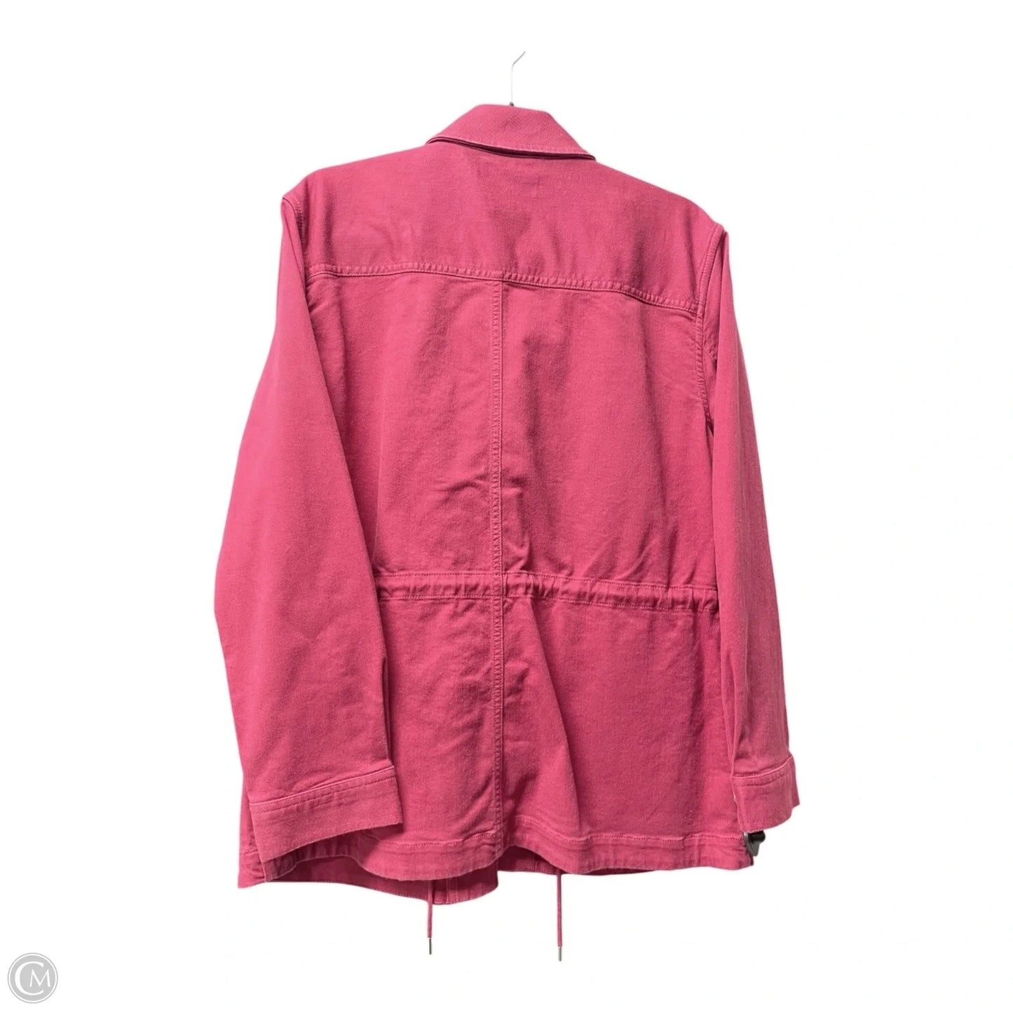 Jacket Denim By Loft In Maroon, Size: M