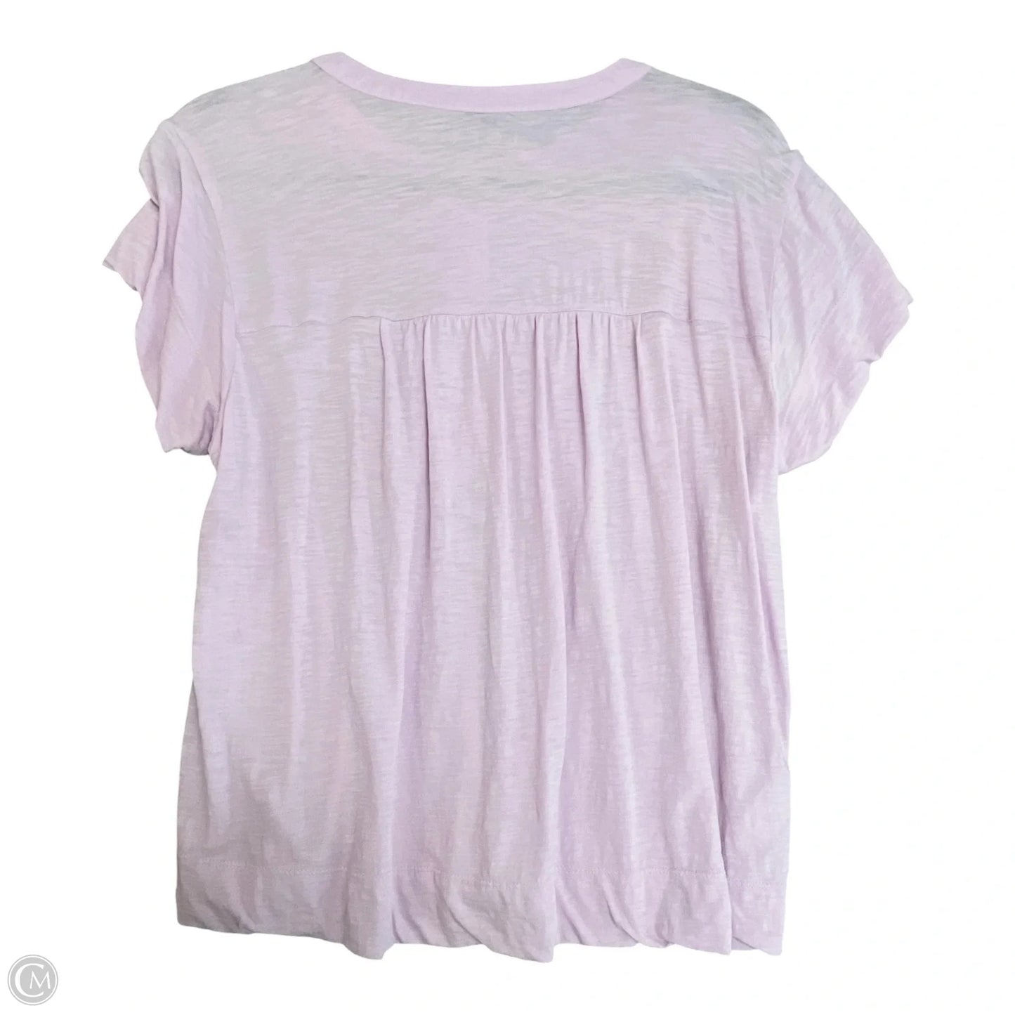 Top Short Sleeve By Loft In Pink, Size: Xs