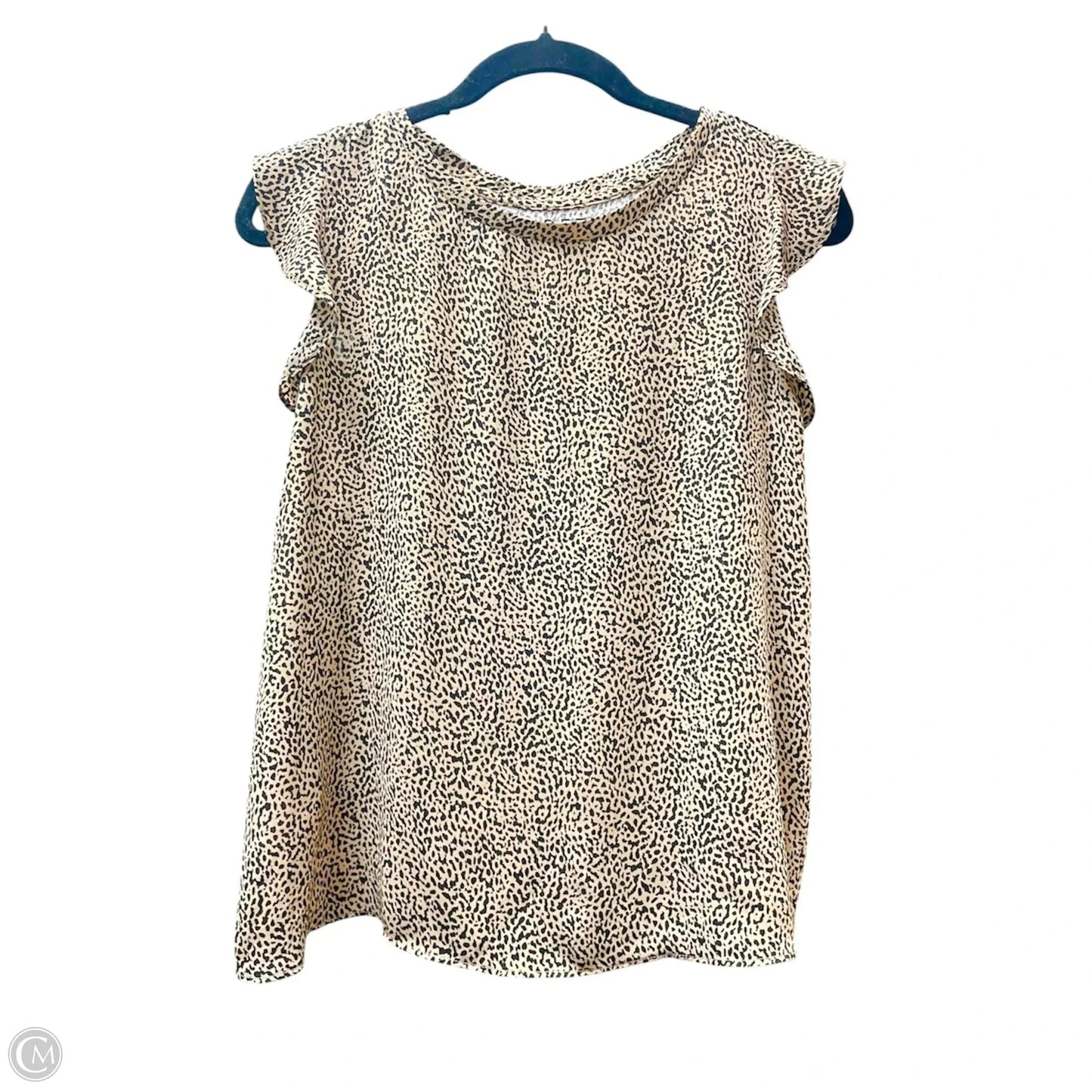 Top Short Sleeve By Loft In Animal Print, Size: Xs