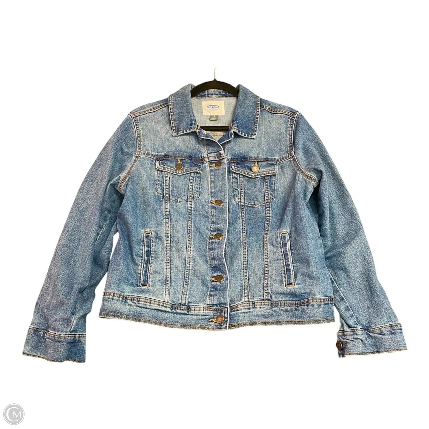 Jacket Denim By Old Navy In Blue Denim, Size: L
