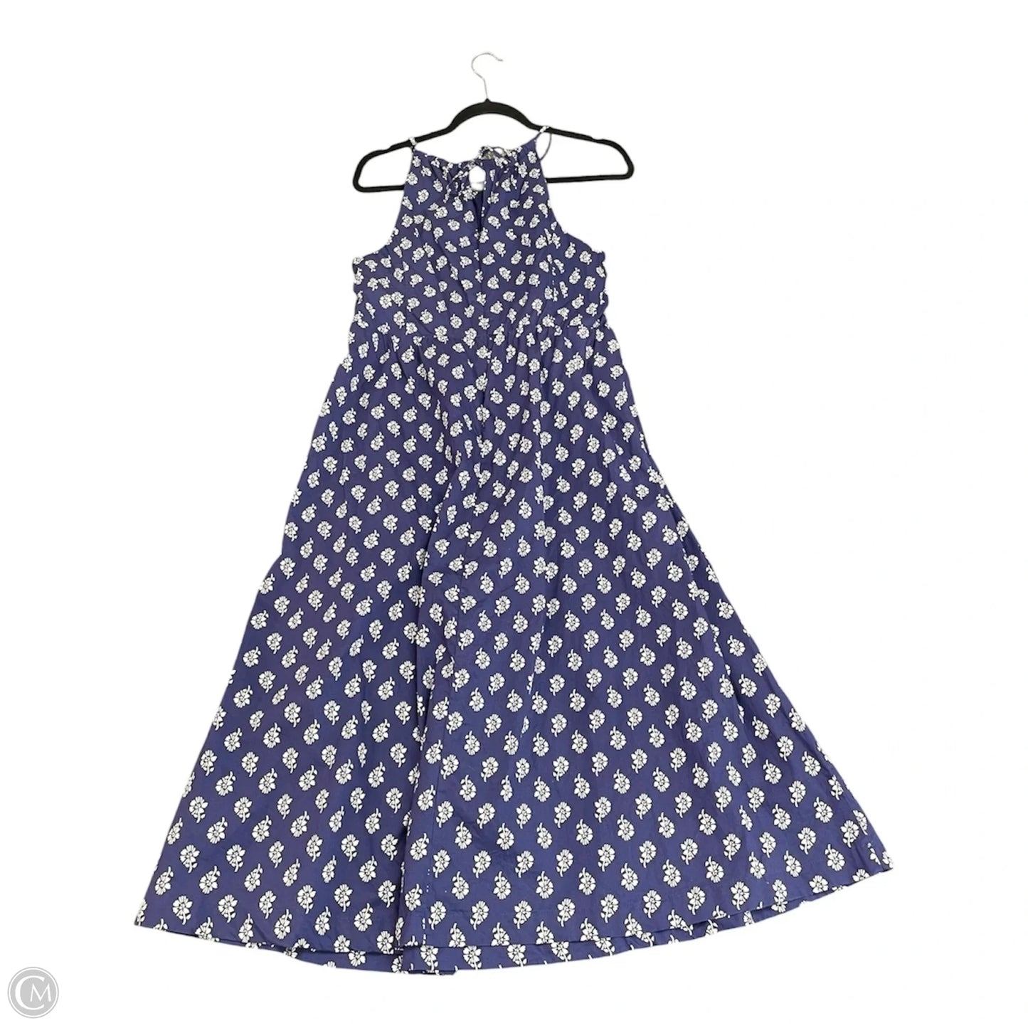 Dress Casual Midi By J. Crew In Blue & White, Size: 12